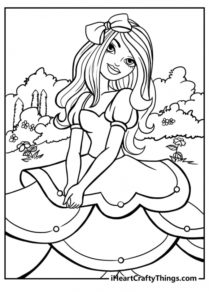 Free Printable Coloring Pages Barbie - Printable - Barbie Coloring Pages - All New And Updated For