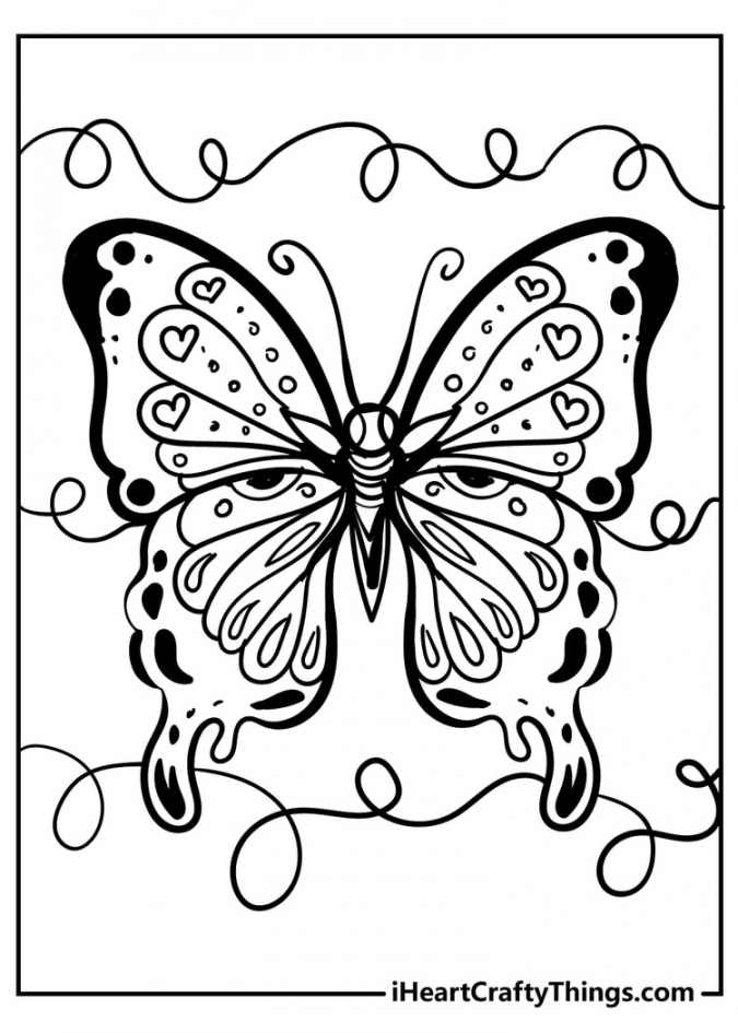 Butterfly Free Printable Coloring Pages - Printable - Beautiful Butterfly Coloring Pages Updated