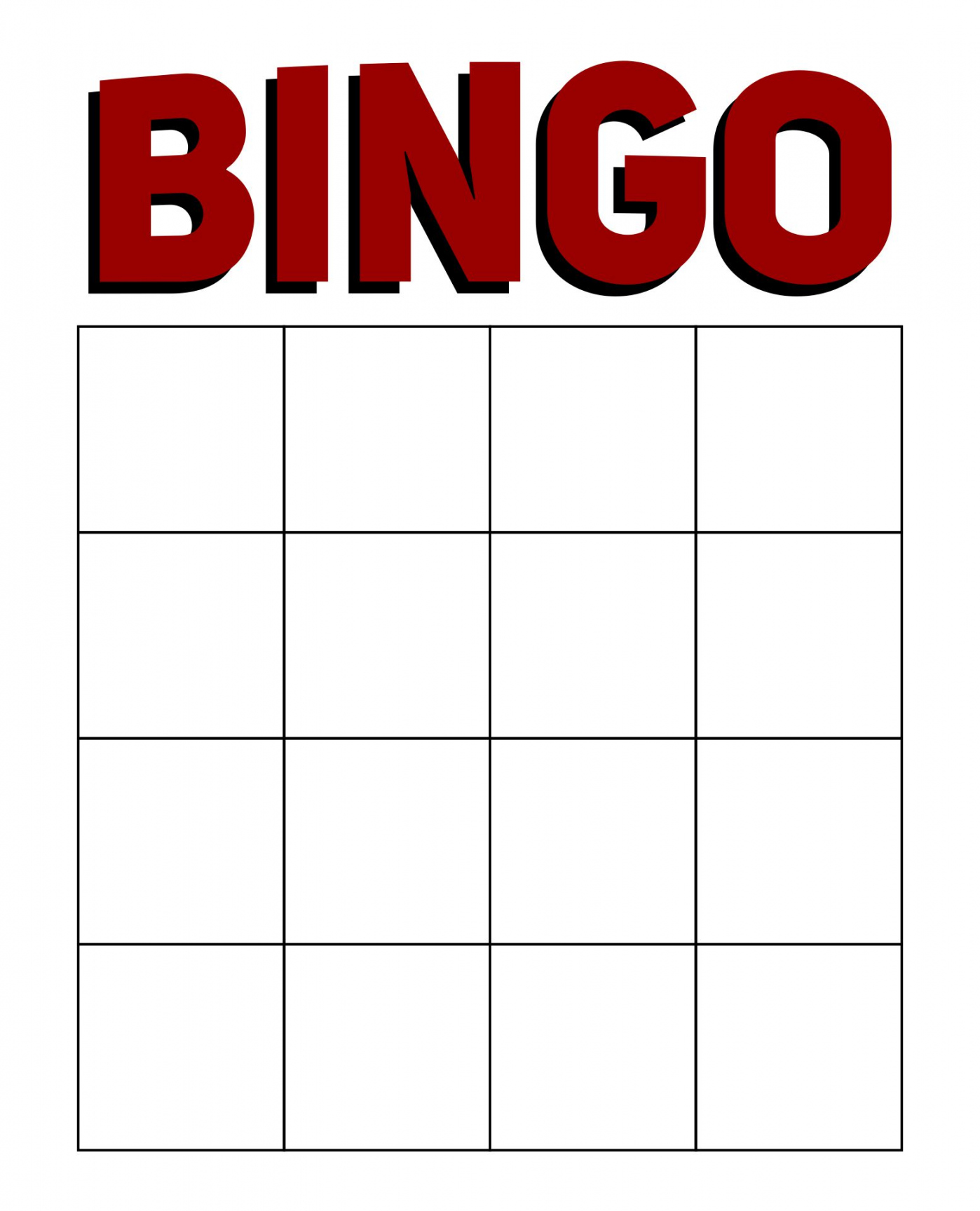 Bingo Card Generator Free Printable - Printable -  Best Free Printable Bingo Template - printablee