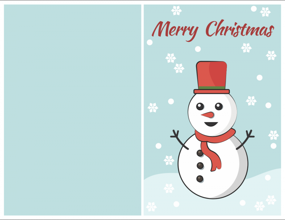 Free Printable Christmas Card - Printable -  Best Free Printable Greeting Cards Christmas - printablee
