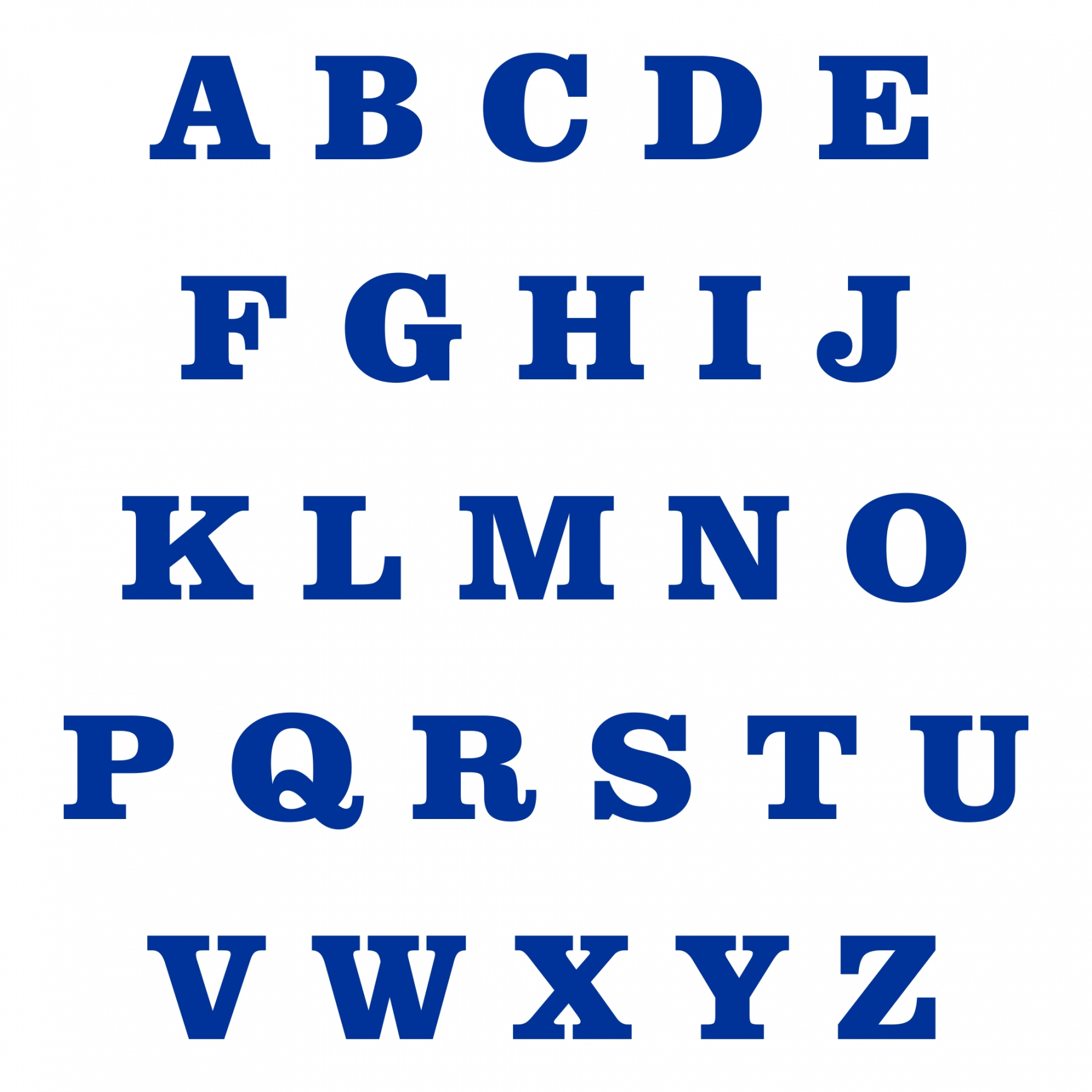 Alphabet Letters Printable Free - Printable -  Best  Inch Printable Letters A-Z - printablee
