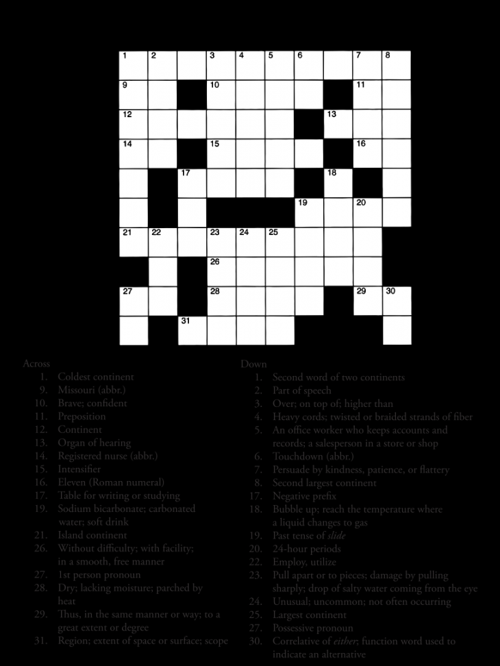 Free Easy Printable Crossword Puzzles For Adults - Printable -  Best Printable Crosswords For Adults - printablee