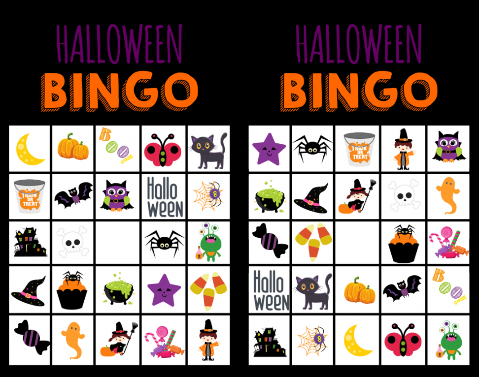 Free Halloween Bingo Printables - Printable -  Best Printable Halloween Bingo Game - printablee