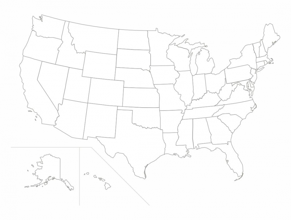 Free Printable Us Map - Printable -  Best Printable Map Of United States - printablee