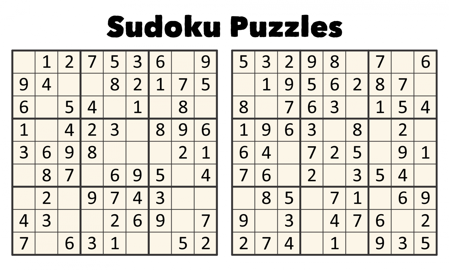 Sudoku Printable Free Puzzles - Printable -  Best Printable Sudoku Puzzles To Print - printablee