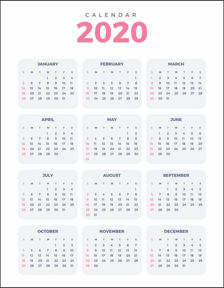 Printable Yearly Calendar Free - Printable -  Best  Yearly Calendar Free Printable - printablee