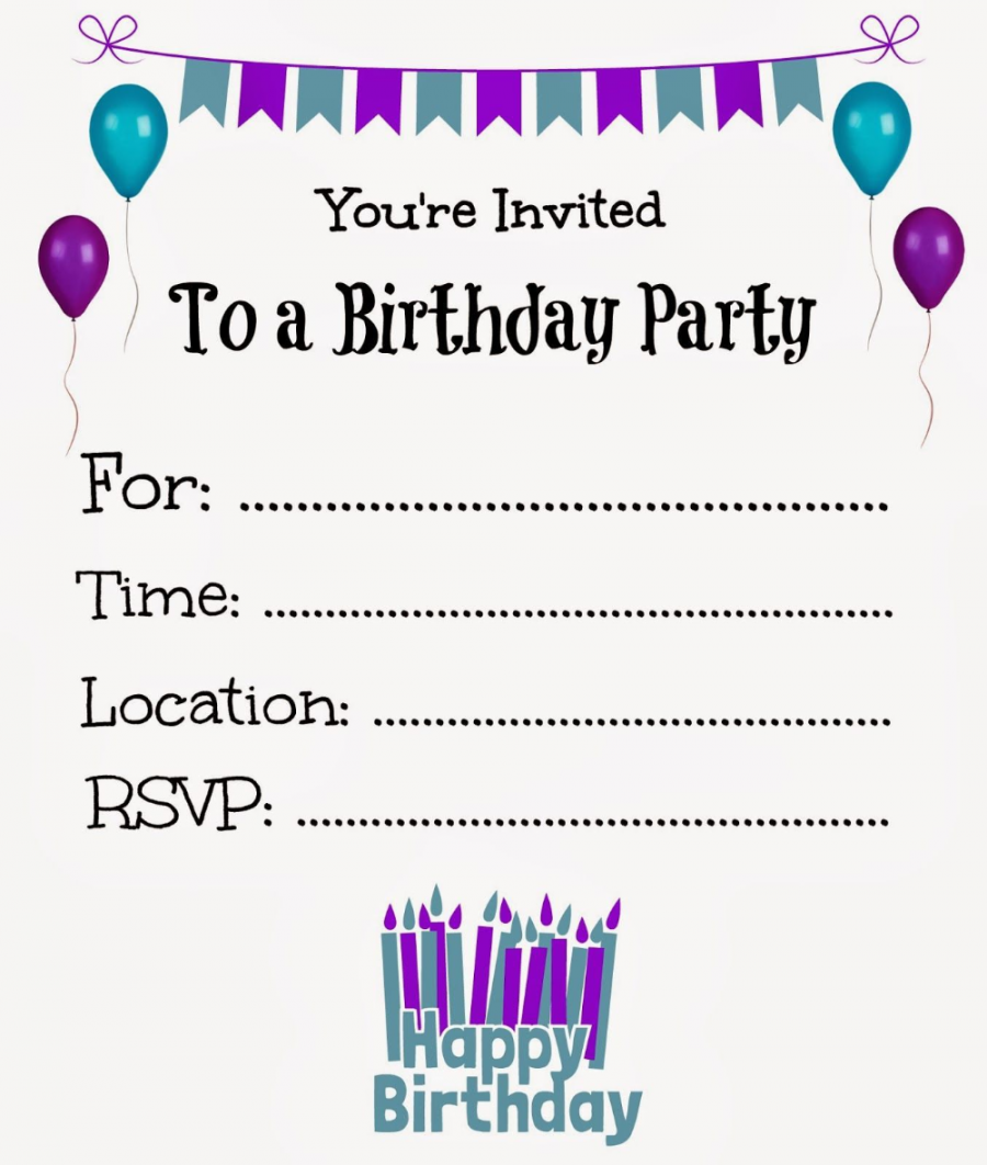 Birthday Invitations Printable Free - Printable - Birthday Party Invitations Printable Free Online
