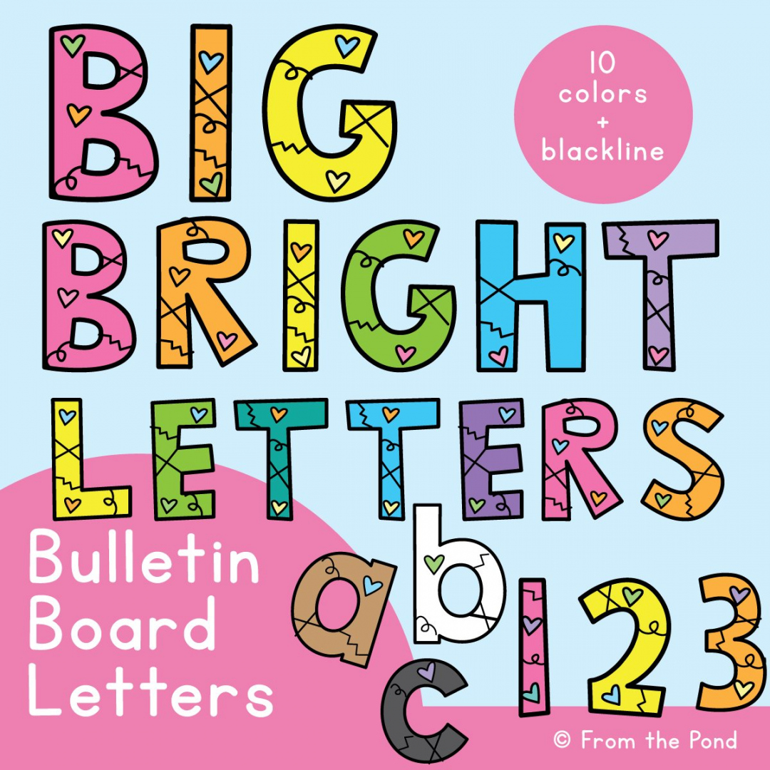 Free Printable Letters For Bulletin Boards - Printable - Bulletin board letters for the classroom - just print and display
