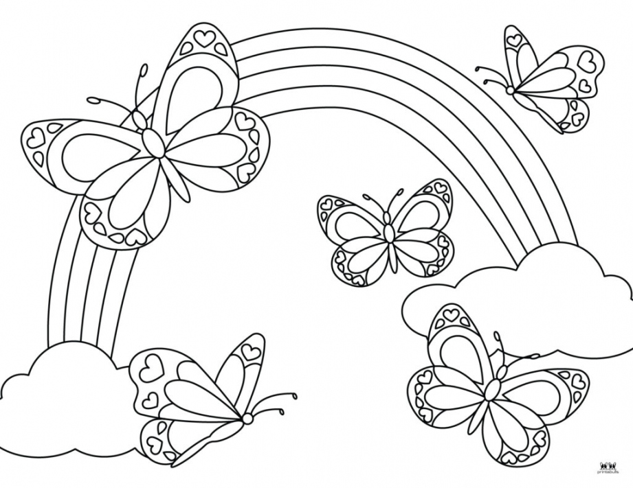 Butterfly Coloring Pages Free Printable - Printable - Butterfly Coloring Pages -  FREE Pages  Printabulls