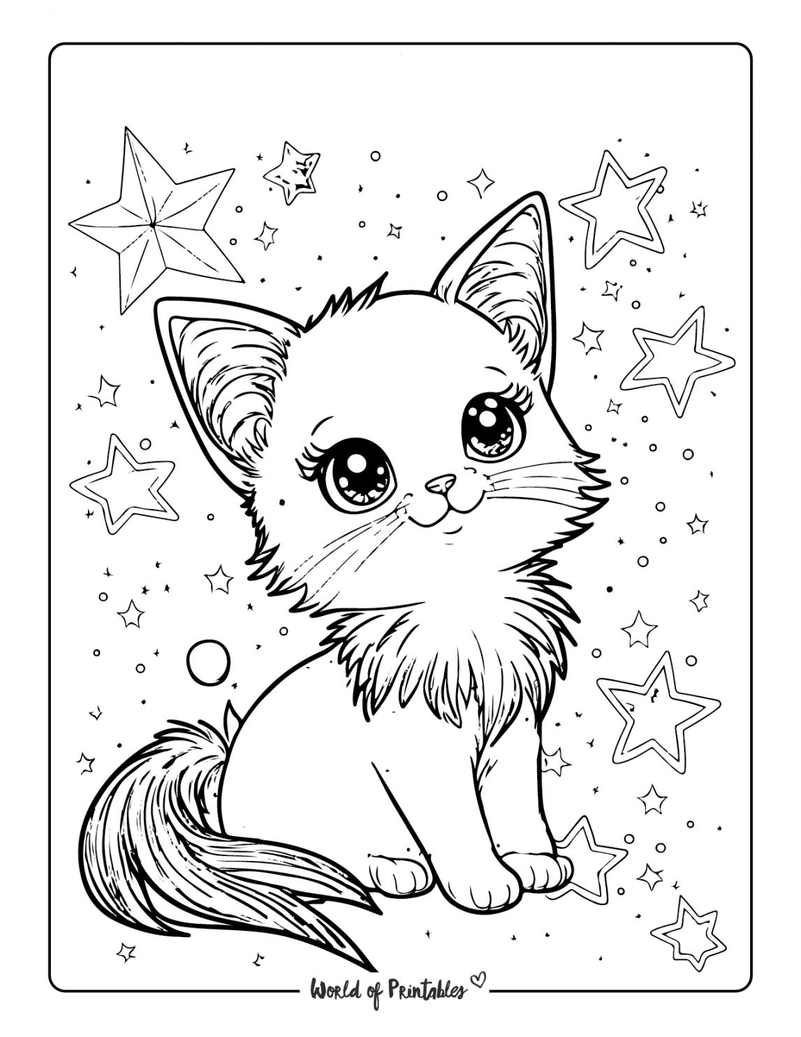 Free Printable Cat Coloring Pages - Printable - Cat Coloring Pages - World of Printables