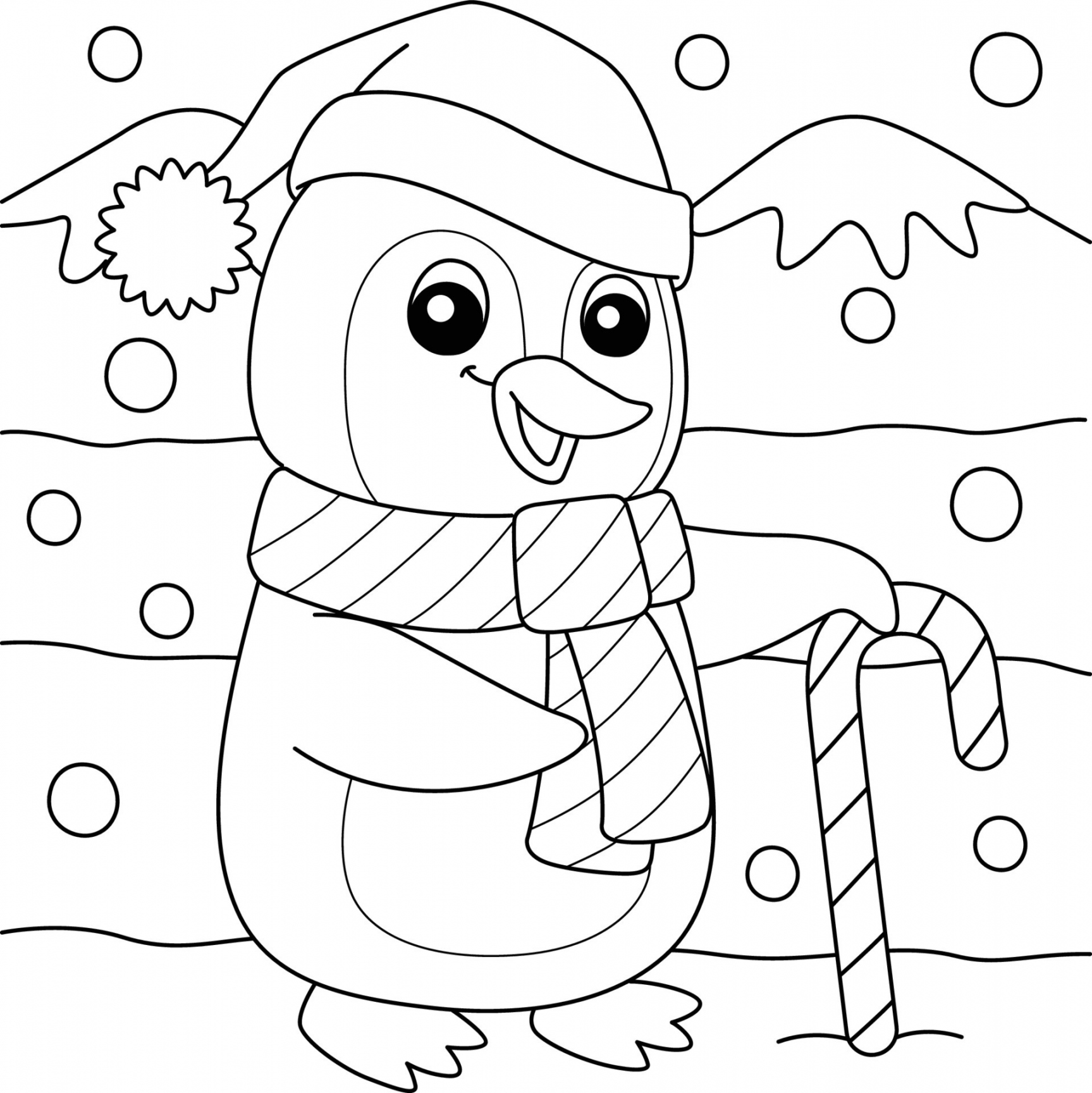 Free Printable Christmas Color Pages - Printable - Christmas Coloring Page Vector Art, Icons, and Graphics for Free