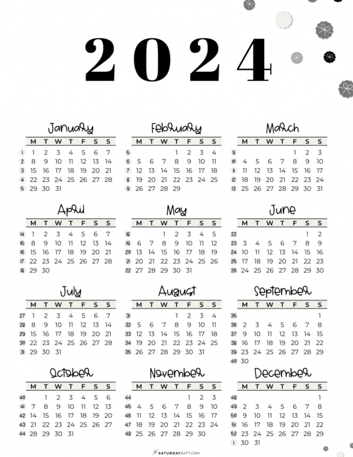 Free Printable Calendar 2024 - Printable - Current Day Number - What Number Day of the Year Is It?