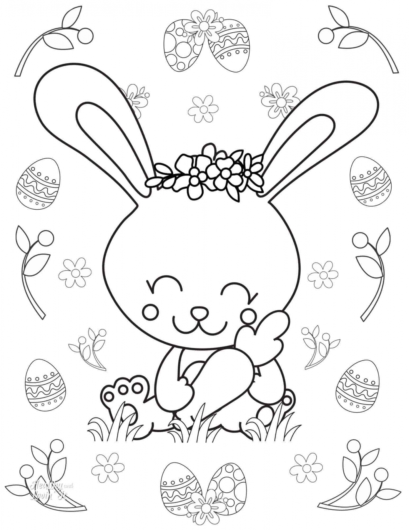 Free Printable Coloring Pages For Easter - Printable - Cute Easter Coloring Pages - Free Printables!
