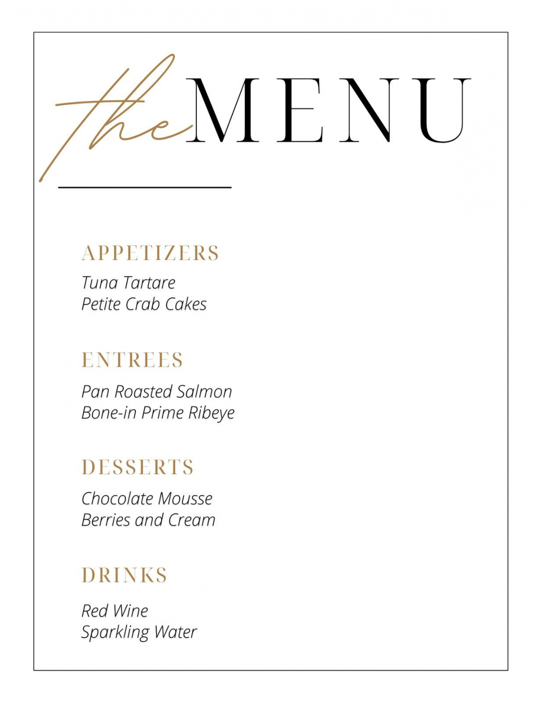 Free Printable Menu Templates - Printable - Design & print restaurant & takeout menus online  Canva