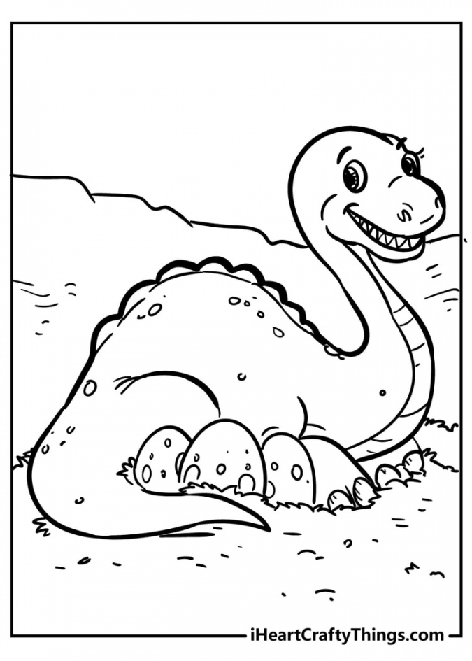 Dinosaur Coloring Pages Printable Free - Printable - Dinosaur Coloring Pages - Fearsome Fun And % Free ()