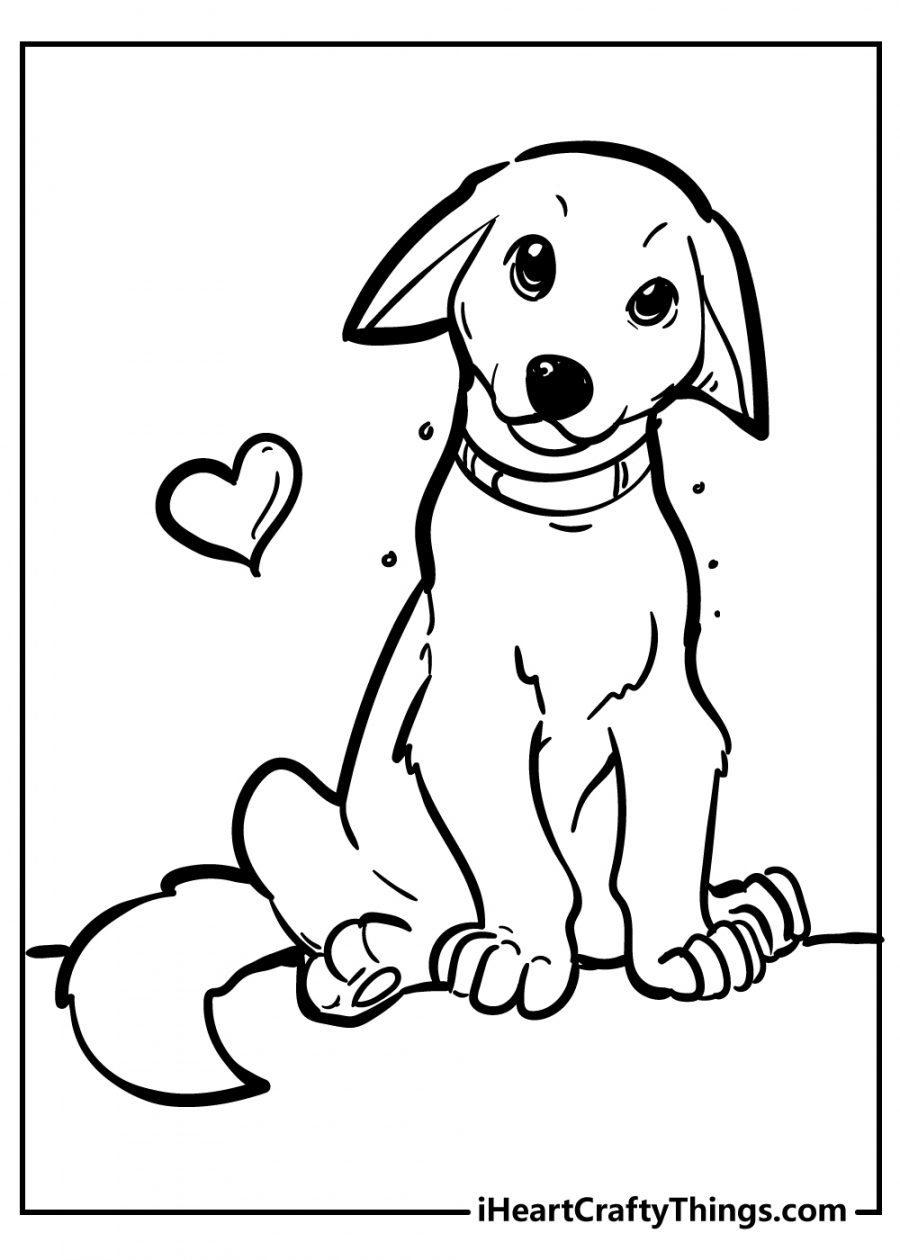 Free Dog Printable Coloring Pages - Printable - Dog Coloring Pages - Super Adorable And % Free ()