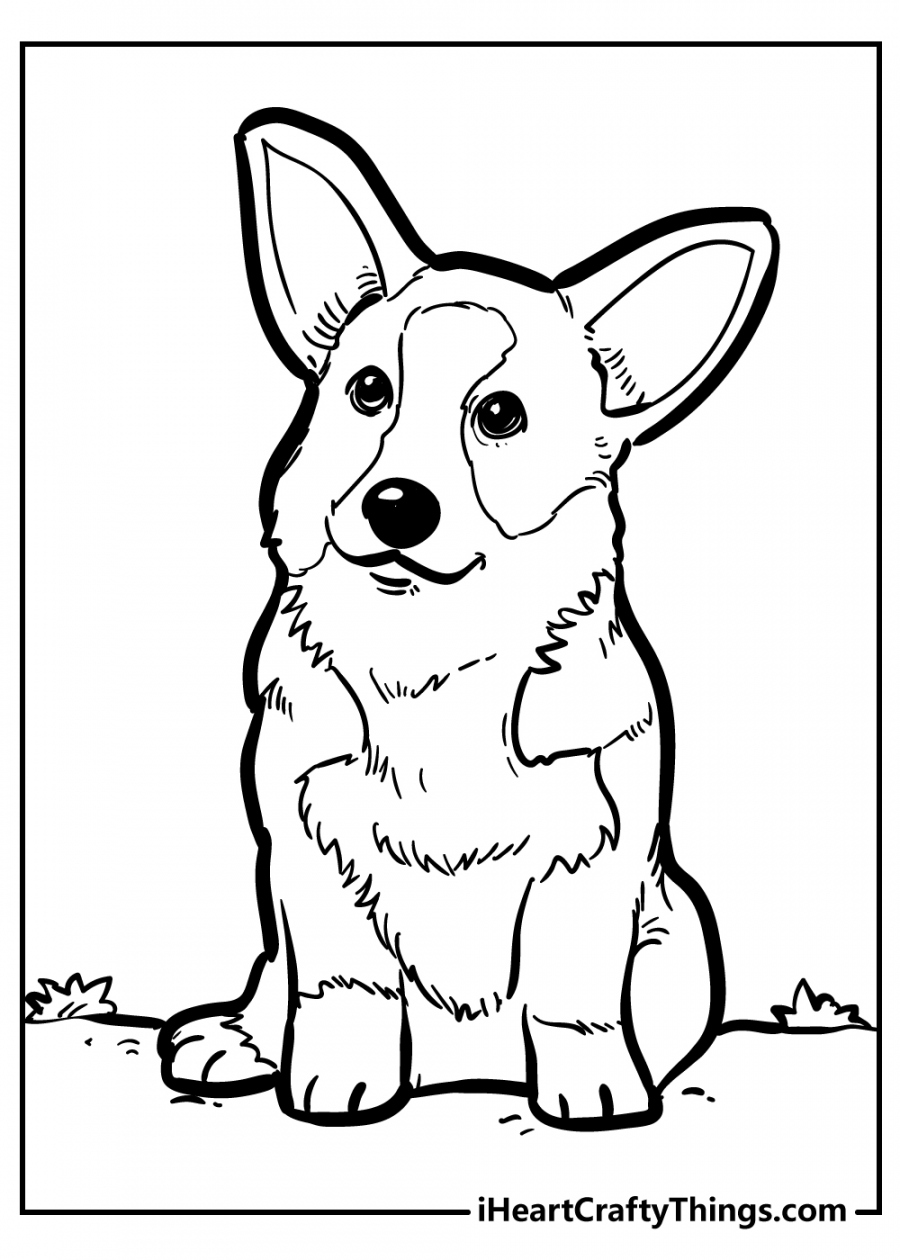 Free Printable Dog Coloring Pages - Printable - Dog Coloring Pages - Super Adorable And % Free ()