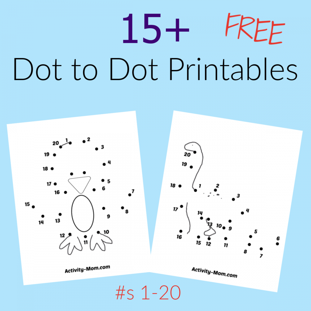 Free Printable Connect The Dots - Printable - Dot to Dot Worksheets Numbers  to  (free printable) - The