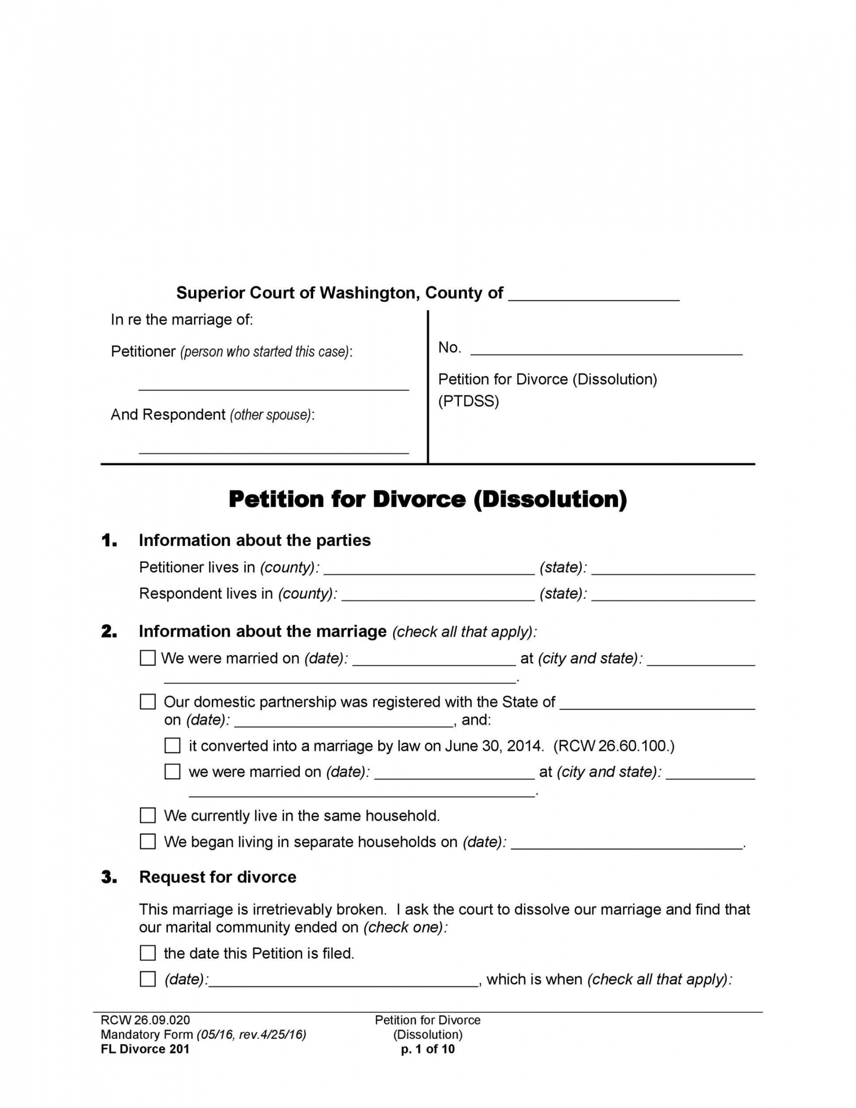 Free Printable Divorce Papers - Printable - Download Divorce Papers Template   Separation agreement