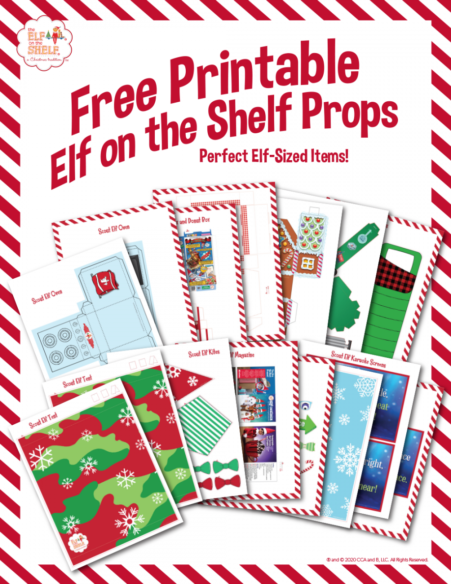 Elf On The Shelf Printables Free - Printable - Download Free Printable Elf on the Shelf Props  The Elf on the Shelf