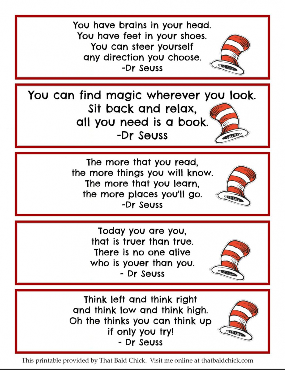 Free Dr Seuss Printables - Printable - + Dr Seuss Printables + free bookmarks — That Bald Chick®