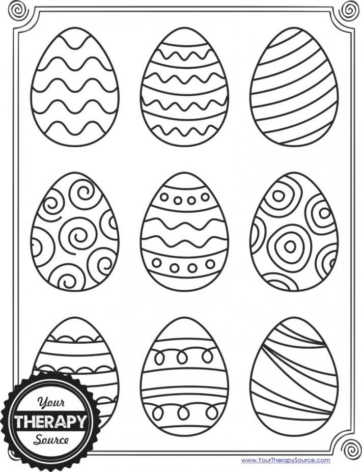 Easter Eggs Printable Free - Printable - Easter Eggs Free Printables - Your Therapy Source