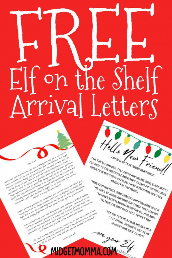 Free Printable Elf On The Shelf Letter - Printable - Elf on the Shelf Arrival Letter