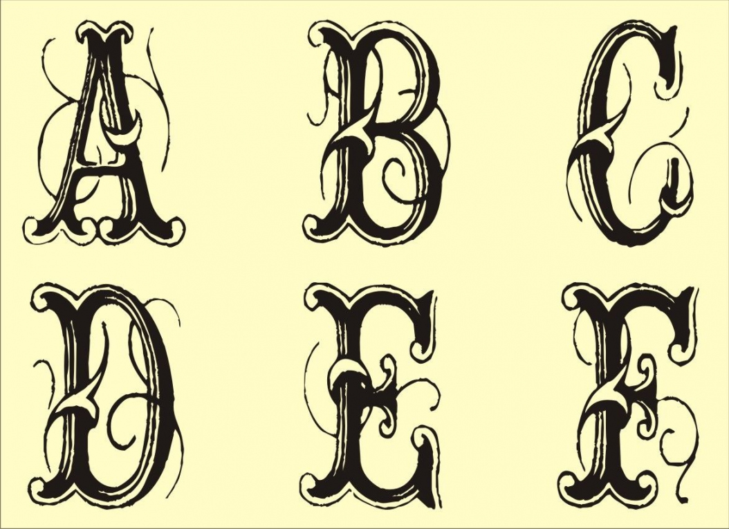 Free Printable Fancy Letter Stencils - Printable - Fancy Alphabet Letters Printable Stencils  Fancy fonts alphabet