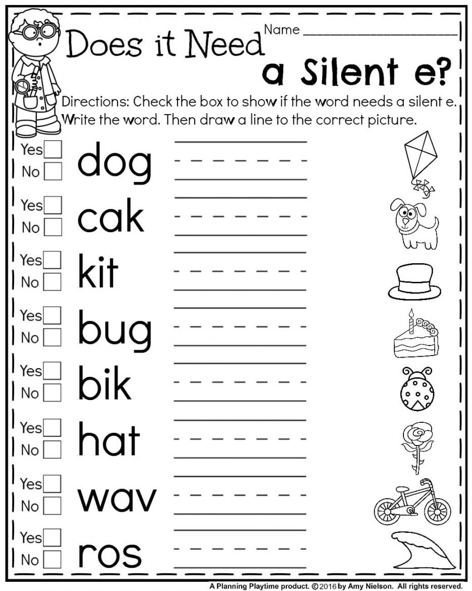 Free Printable Worksheets For First Graders - Printable - First Grade Summer Worksheets - Planning Playtime