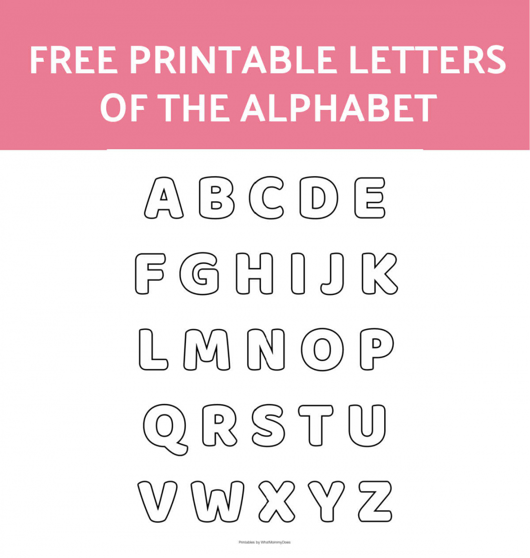 Alphabet Letters Printable Free - Printable - Free Alphabet Printables – Letters, Worksheets, Stencils & ABC