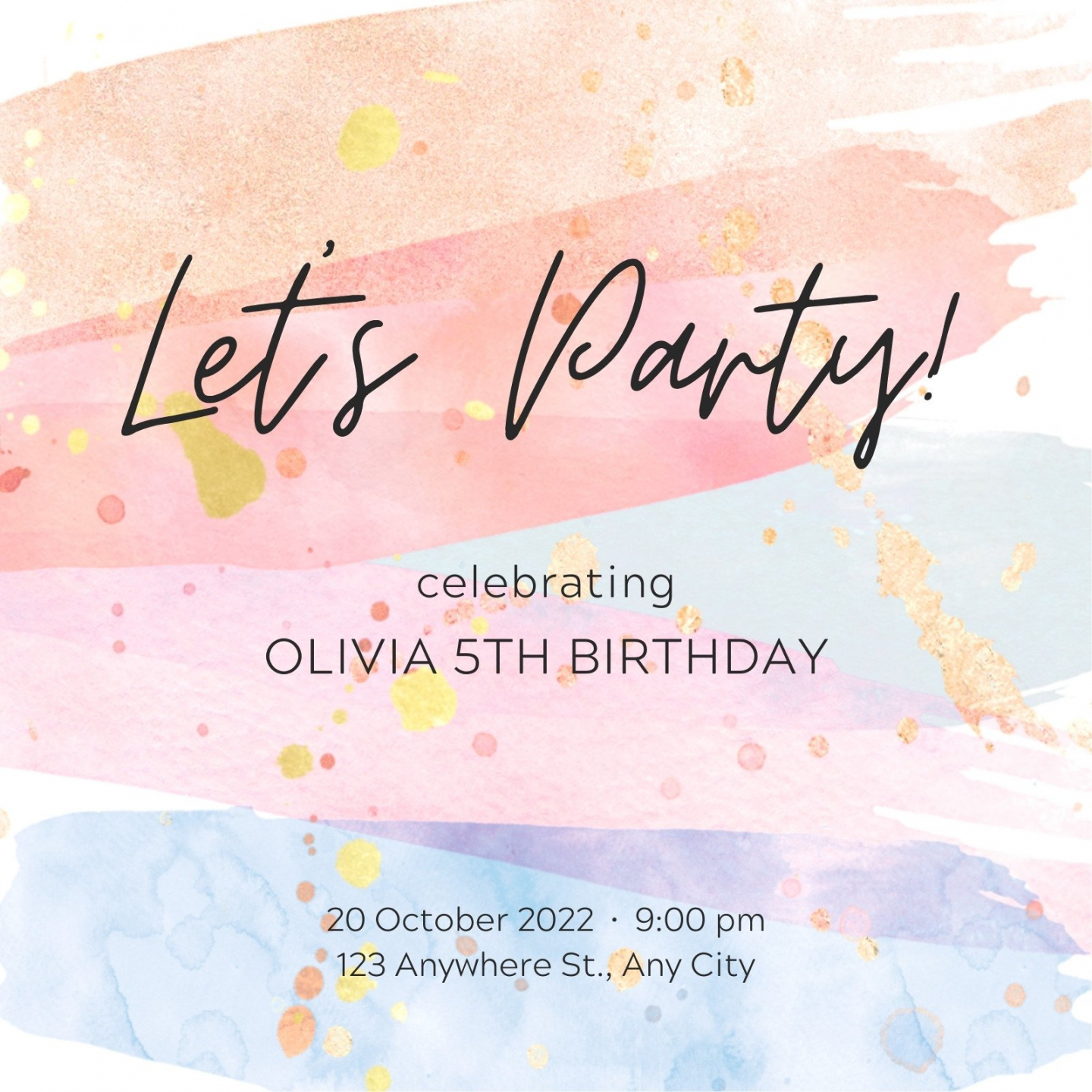 Birthday Invitations Printable Free - Printable - Free and printable birthday invitation templates  Canva
