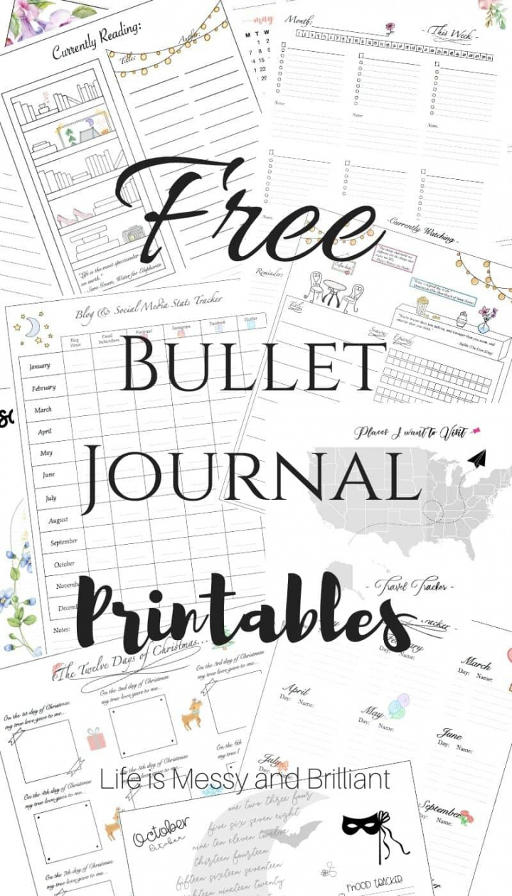 Free Bullet Journal Printables - Printable - FREE Bullet Journal Printables