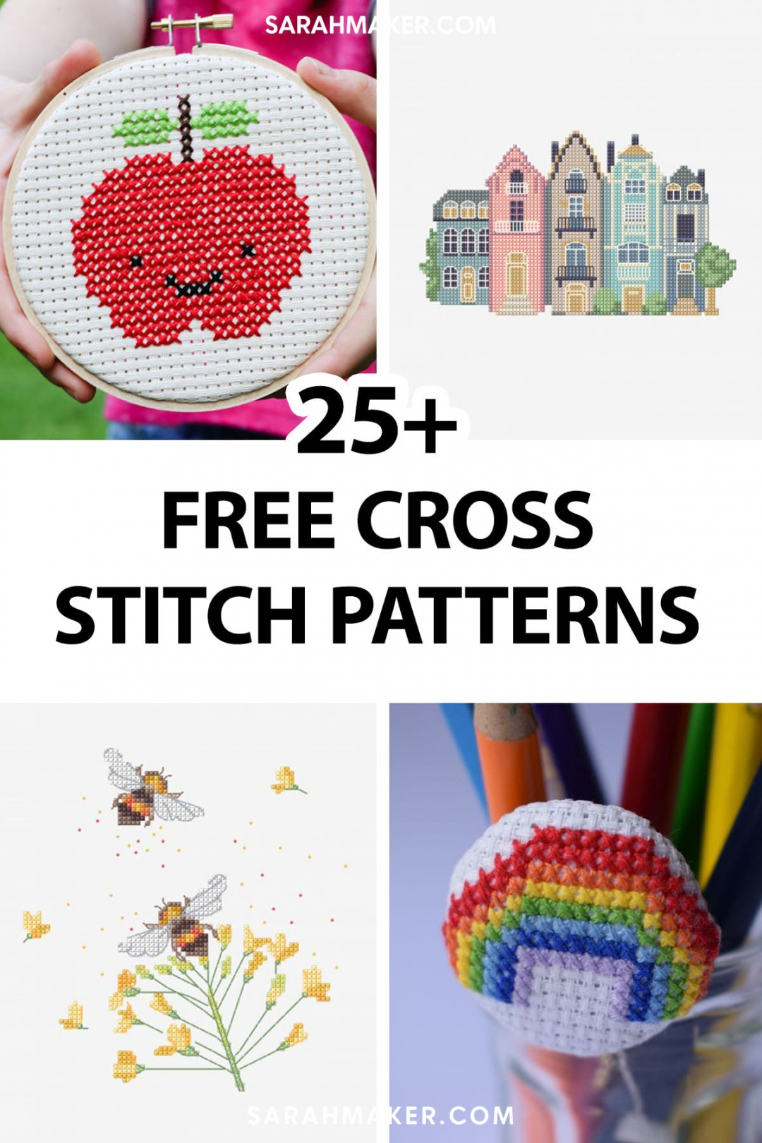 Cross Stitch Patterns Free Printable - Printable -  Free Cross Stitch Patterns for All Skill Levels - Sarah Maker