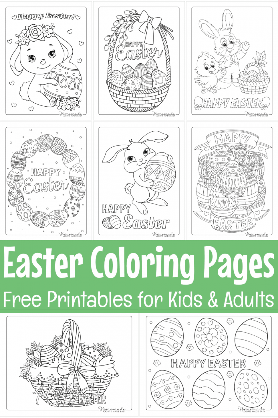 Free Printables For Easter - Printable - Free Easter Coloring Pages for Kids & Adults