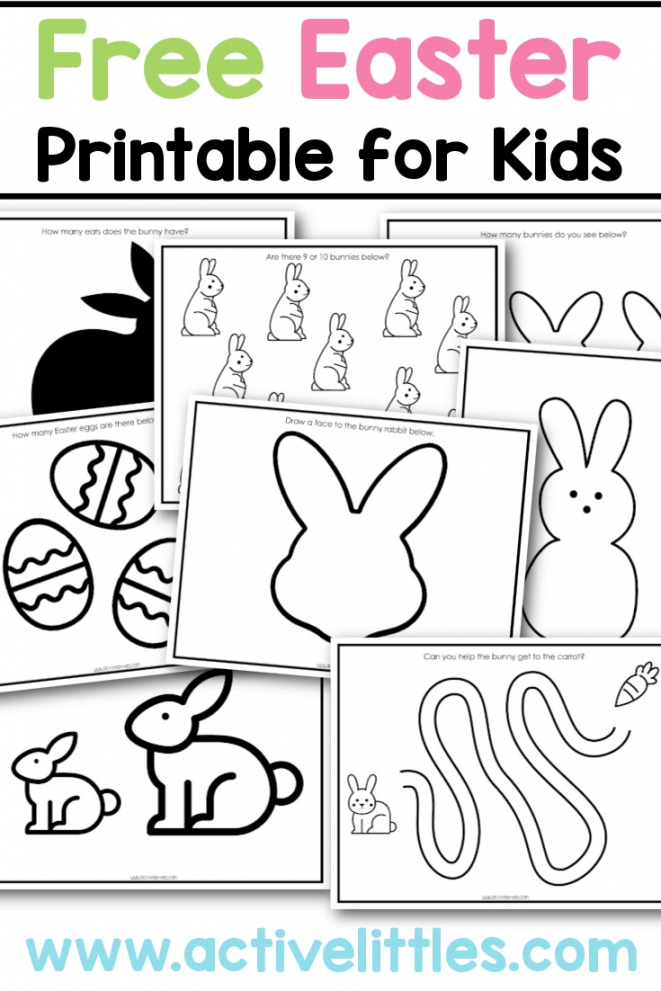 Free Printables For Easter - Printable - Free Easter Printable for Kids - Active Littles