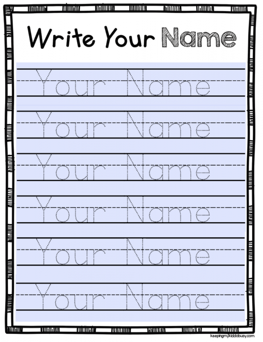 Free Name Tracing Printables - Printable - FREE Editable name tracing activity - type student names and