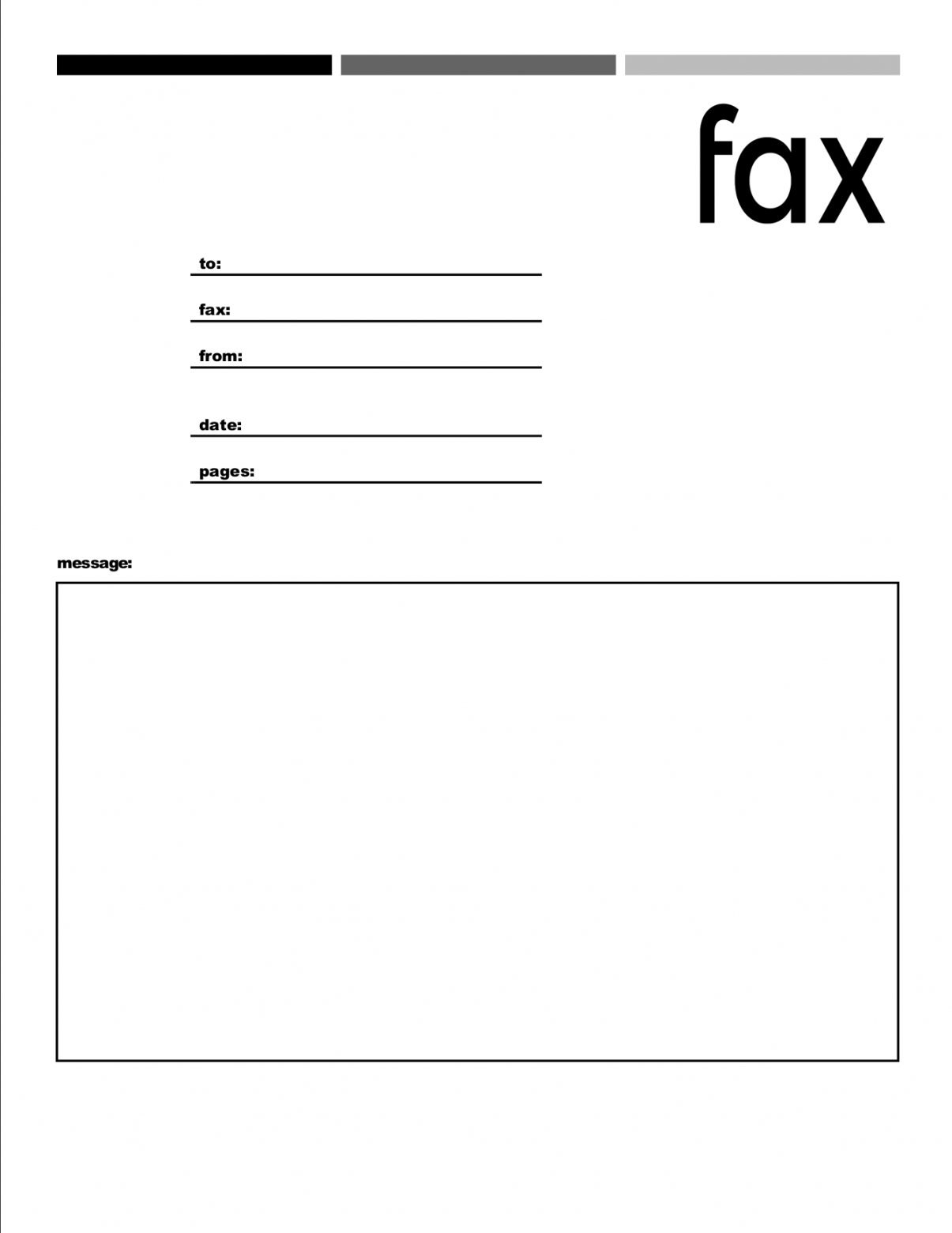 Fax Cover Sheet Free Printable - Printable - Free Fax Cover Sheets  FaxBurner