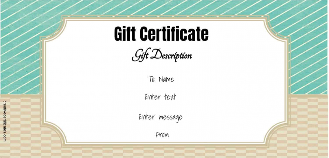 Gift Certificate Templates Free Printable - Printable - FREE Gift Certificate Template  Customize Online and Print