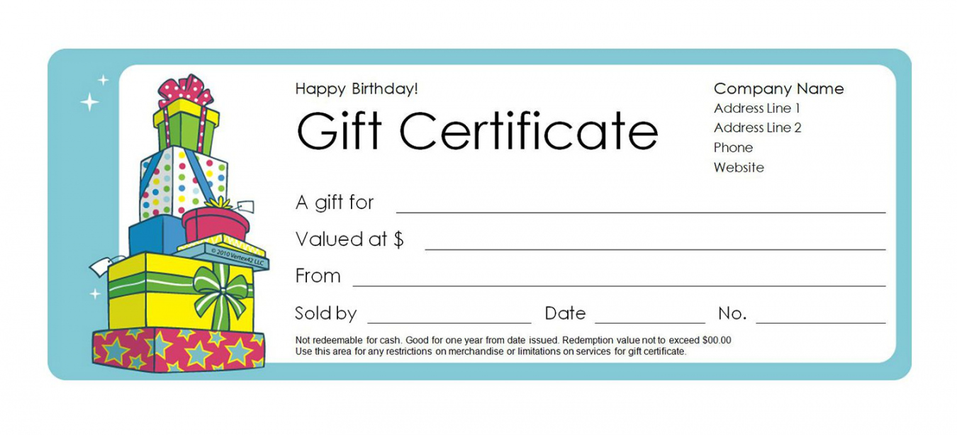 Free Printable Gift Certificates Templates - Printable - Free Gift Certificate Templates You Can Customize