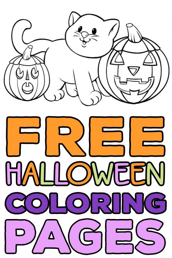 Halloween Color Pages Free Printable - Printable - FREE Halloween Coloring Pages for Adults & Kids - Happiness is
