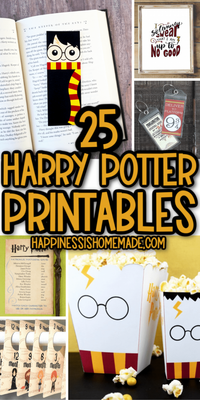 Harry Potter Printable Free - Printable - + Free Harry Potter Printables - Happiness is Homemade