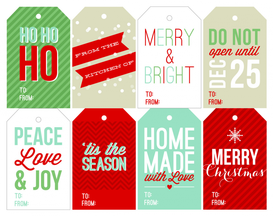 Christmas Gift Tags Free Printable - Printable - Free Holiday Printable Gift Tags