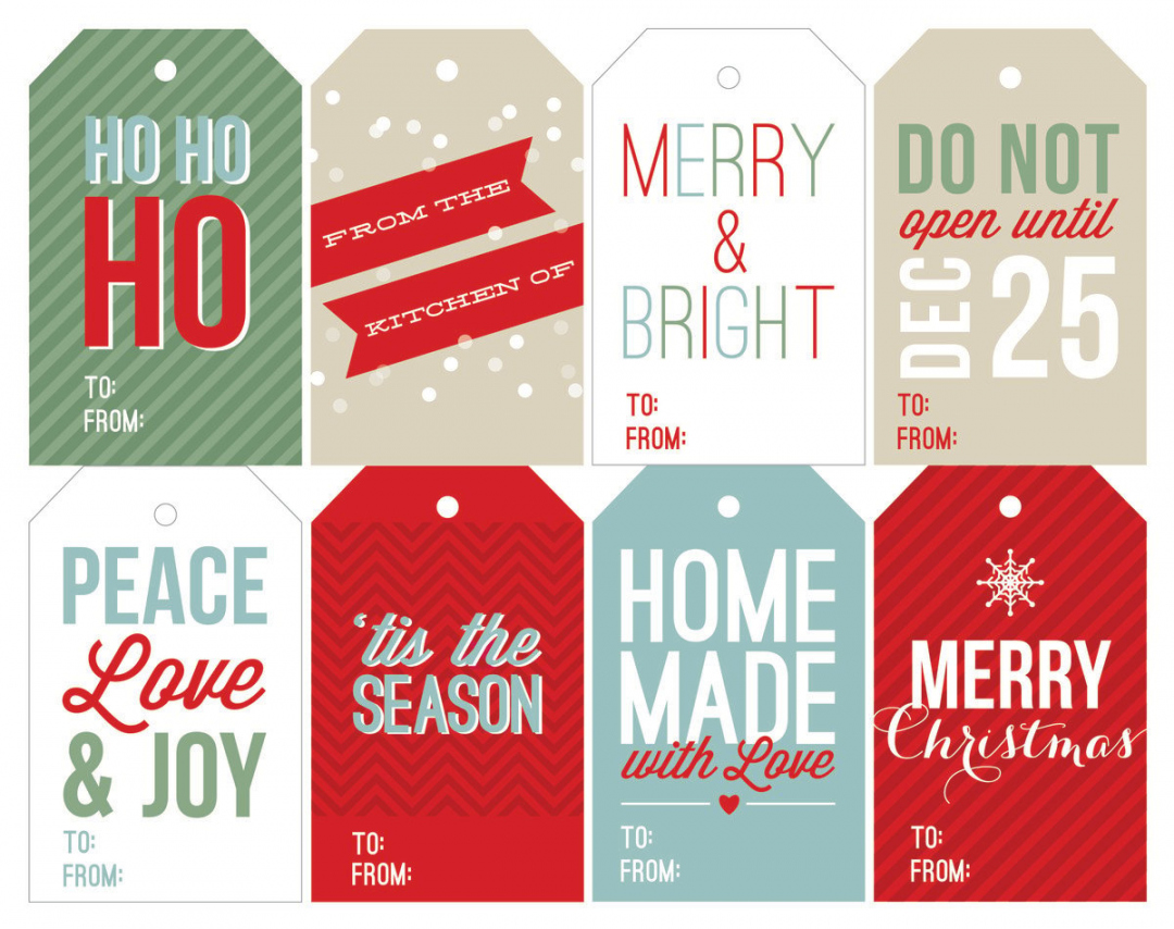 Free Printable Christmas Gift Tags - Printable - Free Holiday Printable Gift Tags