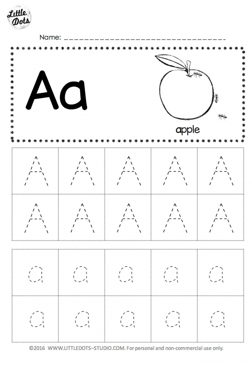 Free Letter Tracing Printable - Printable - Free Letter A Tracing Worksheets