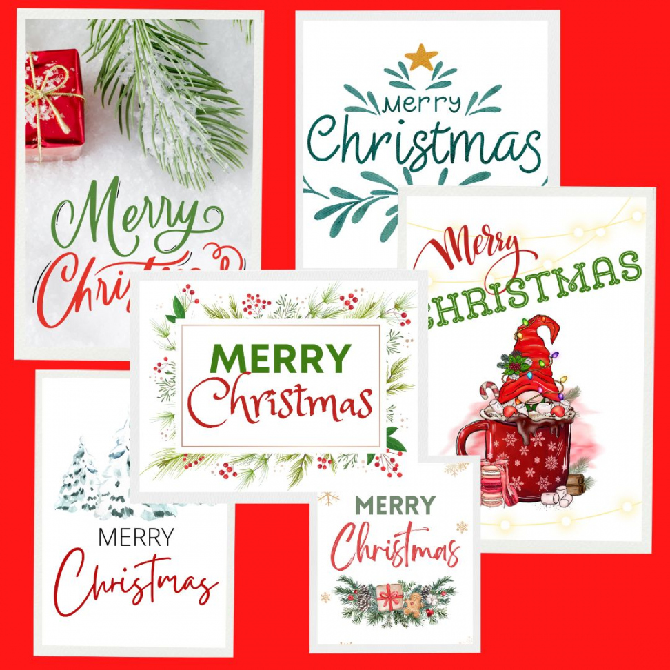 Free Printable Christmas Images - Printable - FREE Merry Christmas Printable ( Versions!) - Leap of Faith Crafting