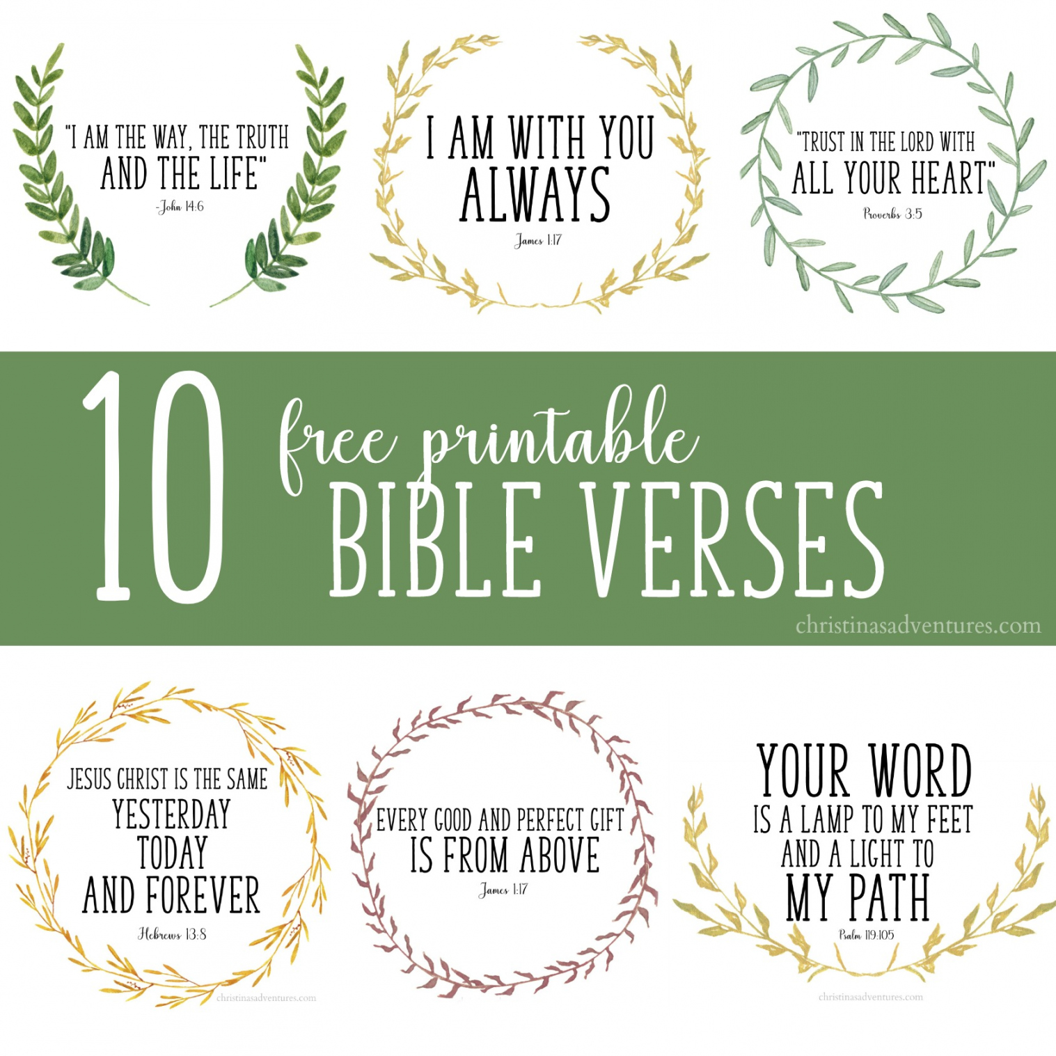 Free Printable Bible Verses - Printable - Free printable Bible verses - Christina Maria Blog