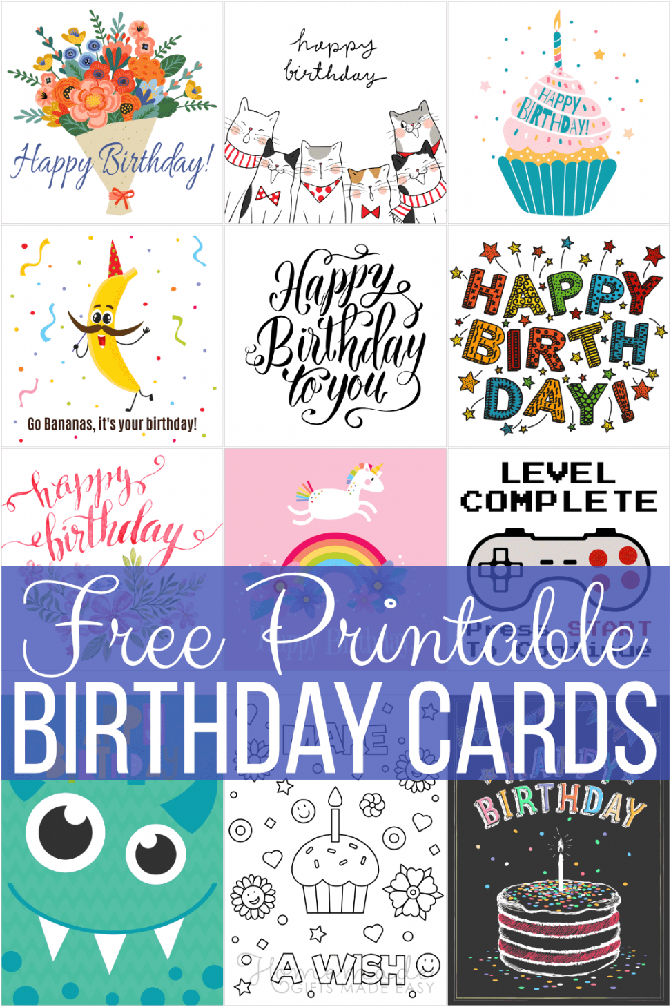Birthday Cards Printable Free - Printable - Free Printable Birthday Cards for Everyone