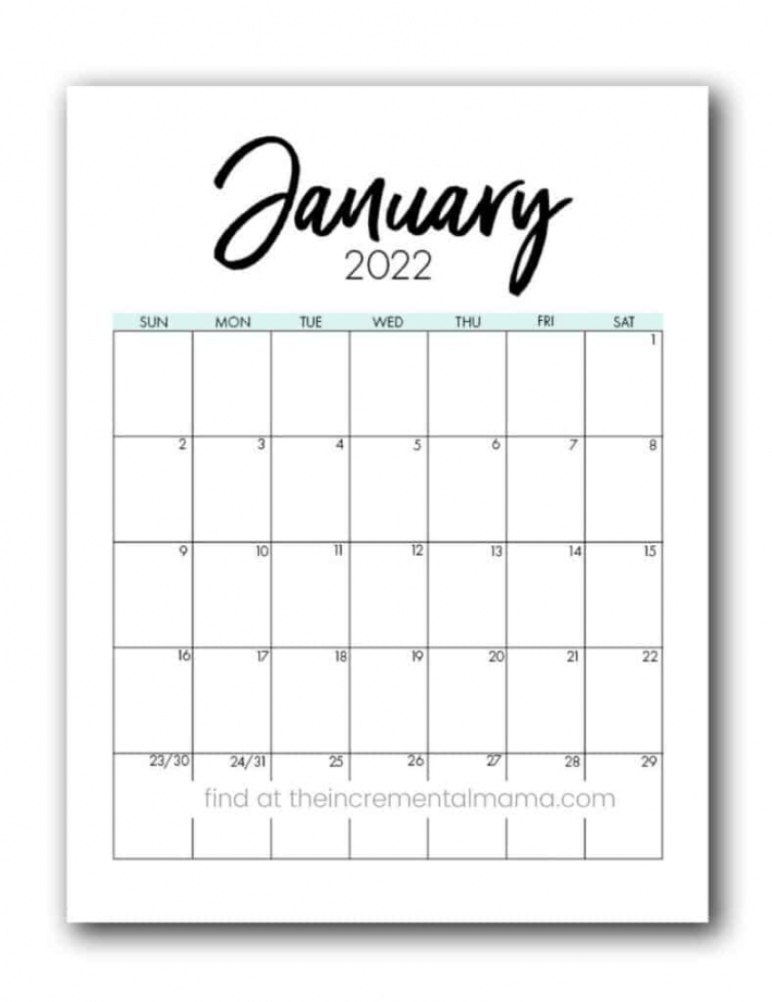 Free Monthly Printable Calendar - Printable - Free Printable  Calendar Printable PDF Template