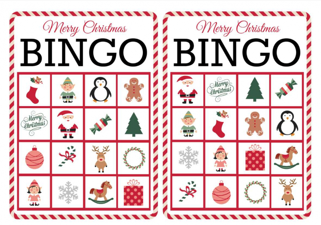 Free Printable Christmas Bingo - Printable -  Free, Printable Christmas Bingo Games for the Family
