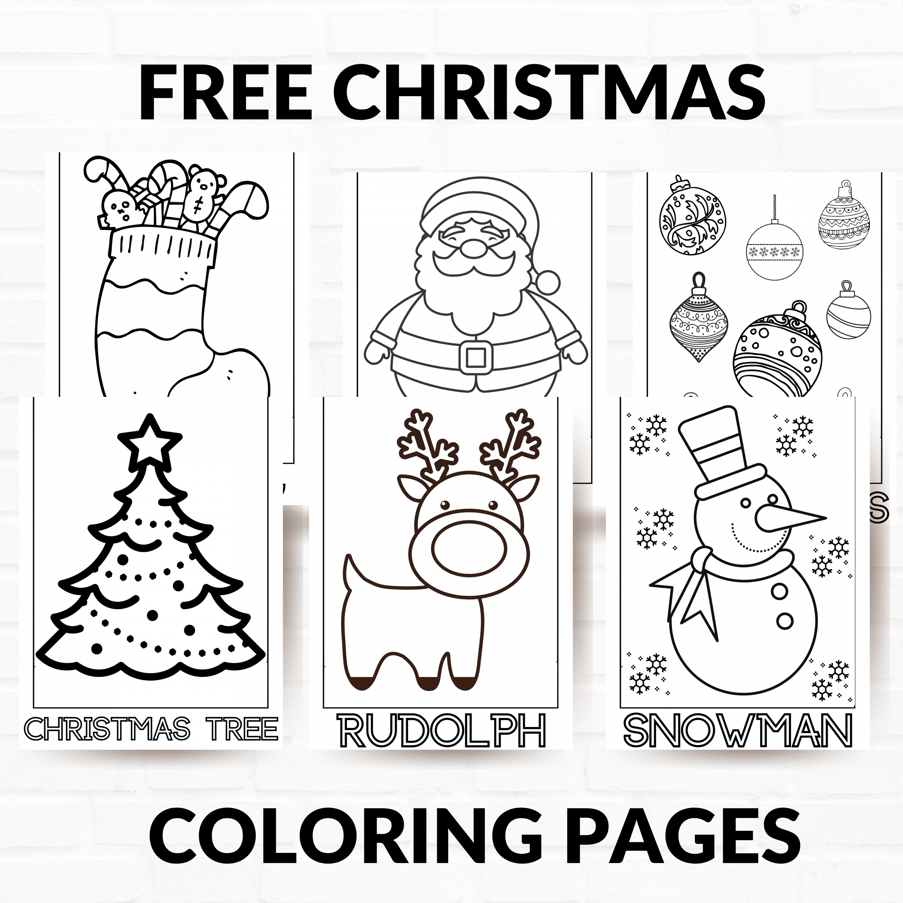 Free Printable Coloring Pages For Christmas - Printable - Free Printable Christmas Coloring Pages - About a Mom